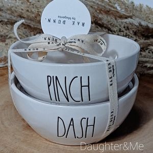 NEW! HTF! Rae Dunn PINCH AND DASH Seasoning bowls